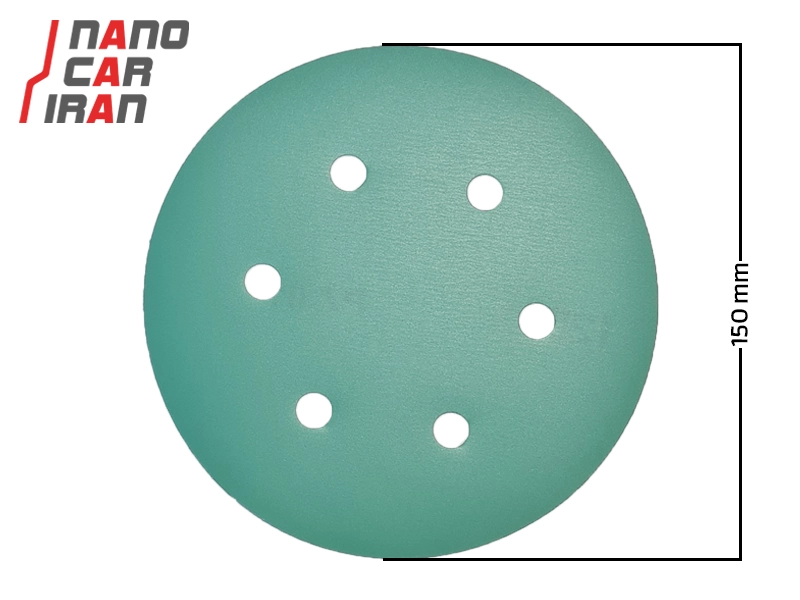 سنباده سایز 150 میلی متری (6 اینچ) ولکر درجه زبری P1200 Volker 150mm Sanding Disc P1200 Grit